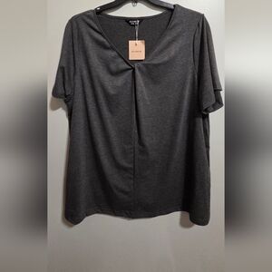 BloomChic Dark Gray Women's Top